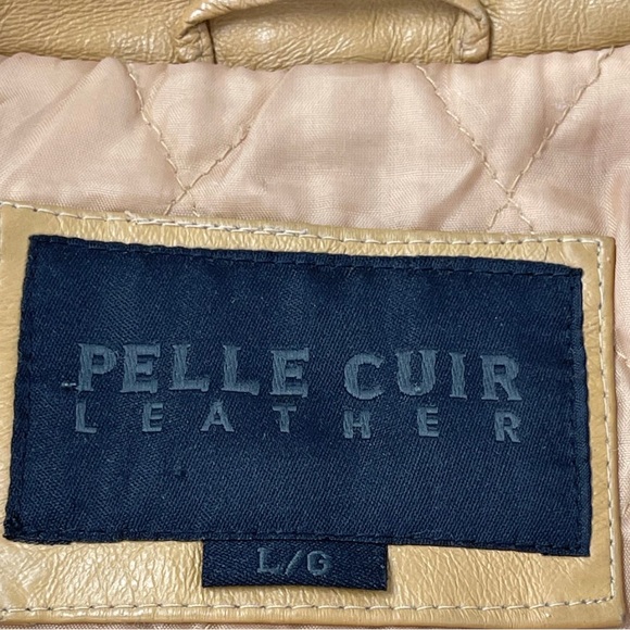 Pelle Cuir Leather Men's Jacket Brown - Large - Picture 3 of 4